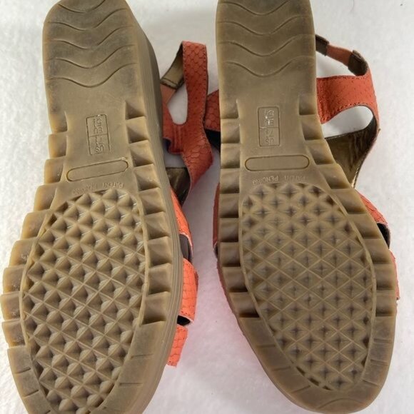 Aerosoles heel rest women's coral sandels 7.5 duffle bog leather - Picture 12 of 14